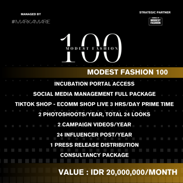 Modest Fashion 100 Monthly Plan